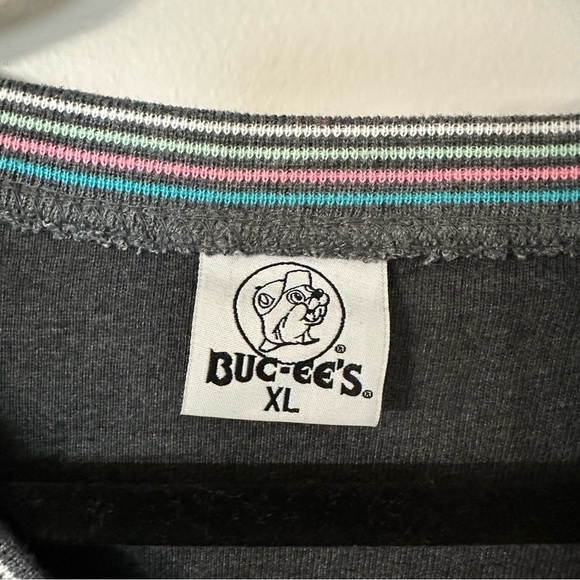 Buc-Ee’s Womens Long Sleeve V-Neck Cotton Blend Knit Christmas Sweater Sz XL GUC - Picture 4 of 9